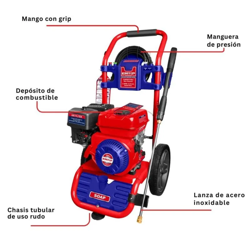 HIDROLAVADORA INDUSTRIAL 6.5 HP