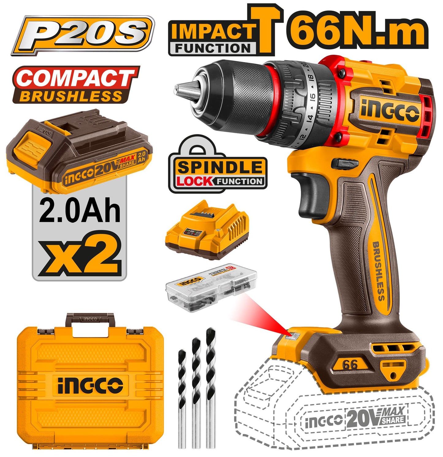 Taladro Percutor ½" 66nm Edicion limitada.